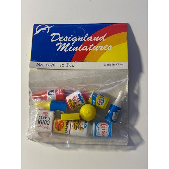 VTG Doll House Miniatures Food Condiments Can Box Bottles Assortment - Picture 10 of 14